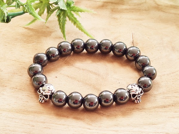 Bracelet hématite homme